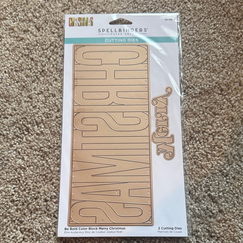 Spellbinders Merry Christmas Block Die Cuts